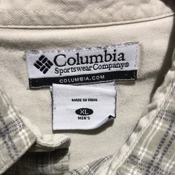 Columbia men’s gray with gray and white stripes long sleeve shirt (size XL) - Picture 2 of 7